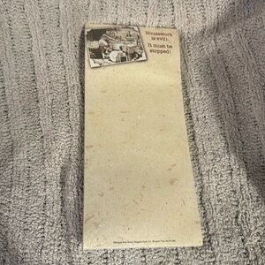 Leanin’ Tree Magnetic(optional) List Pad “Housework is Evil…” New in Pkg